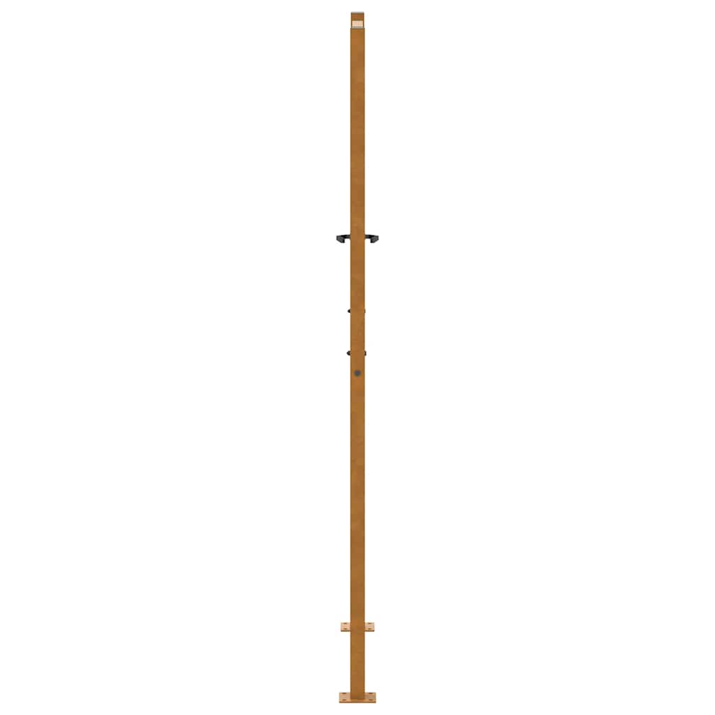 Hageport 100x175 cm værbestandig stålbølgedesign vidaXL