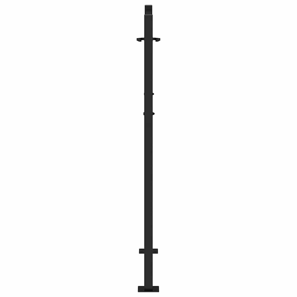 Hageport svart 100x125 cm stålspordesign