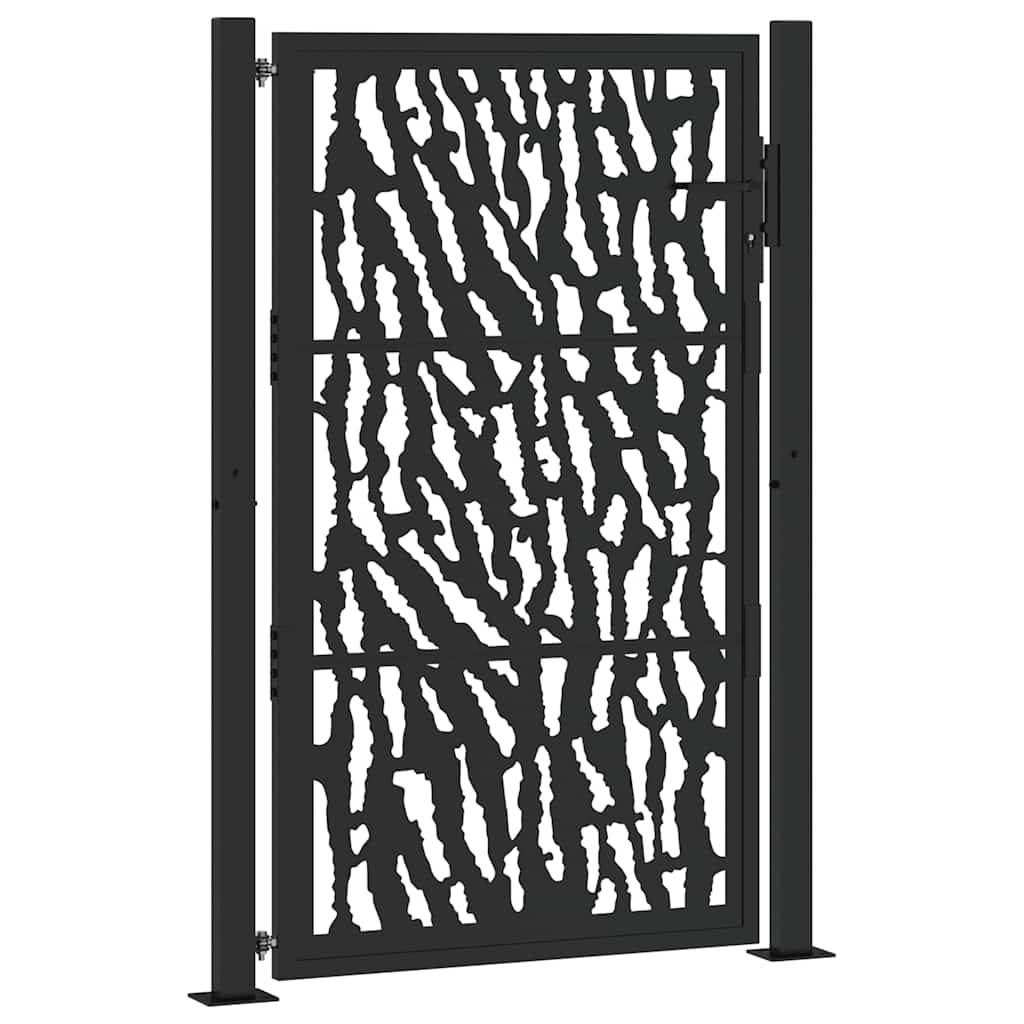 Hageport svart 100x150 cm stålspordesign