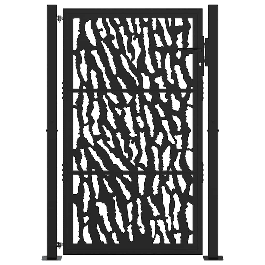 Hageport svart 100x150 cm stålspordesign