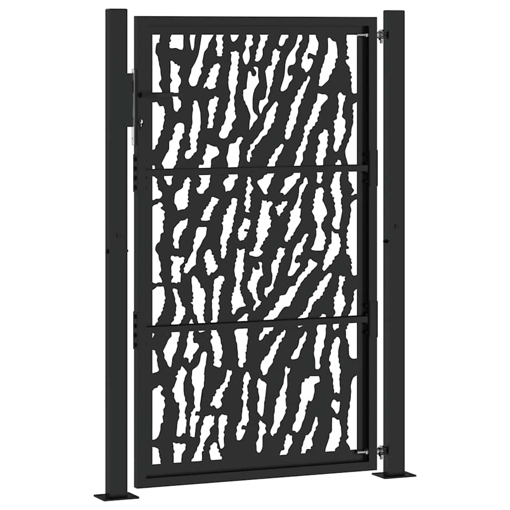Hageport svart 100x150 cm stålspordesign