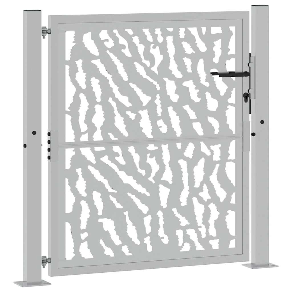 Hageport 100x100 cm værbestandig stålspordesign