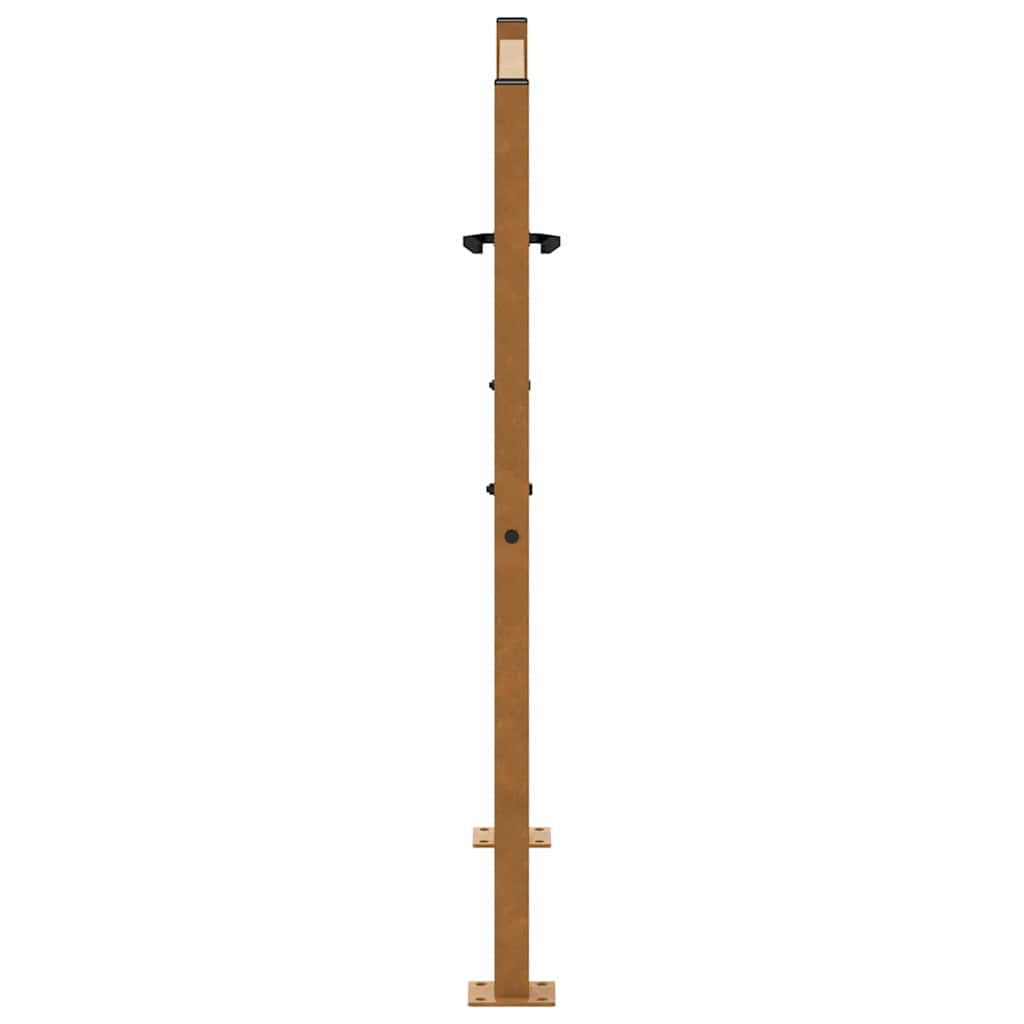 Hageport 100x100 cm værbestandig stålspordesign