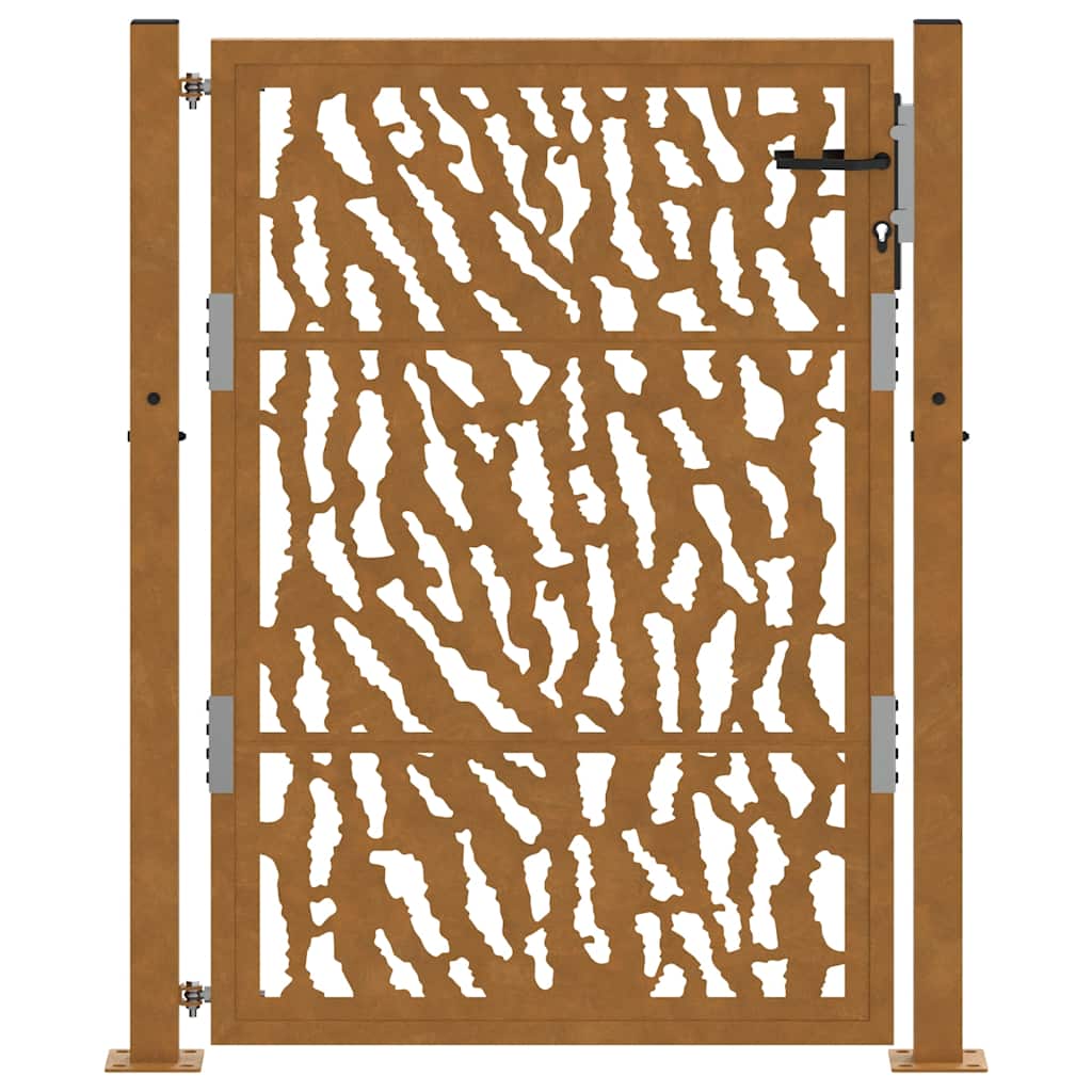 Hageport 100x125 cm værbestandig stålspordesign