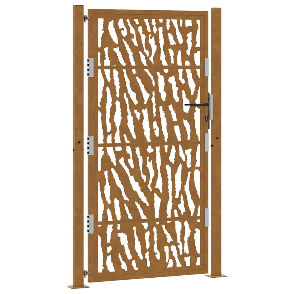 Hageport 100x175 cm værbestandig stålspordesign