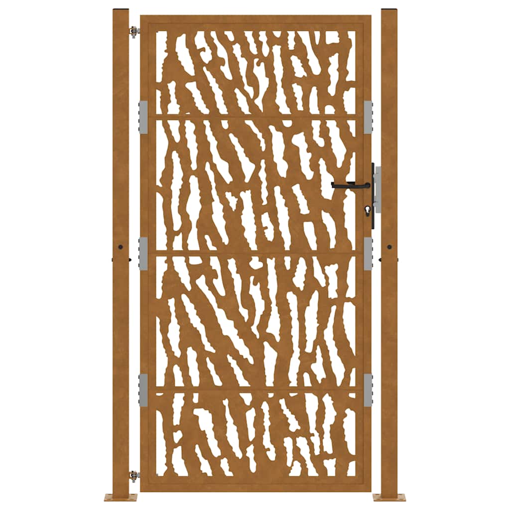 Hageport 100x175 cm værbestandig stålspordesign