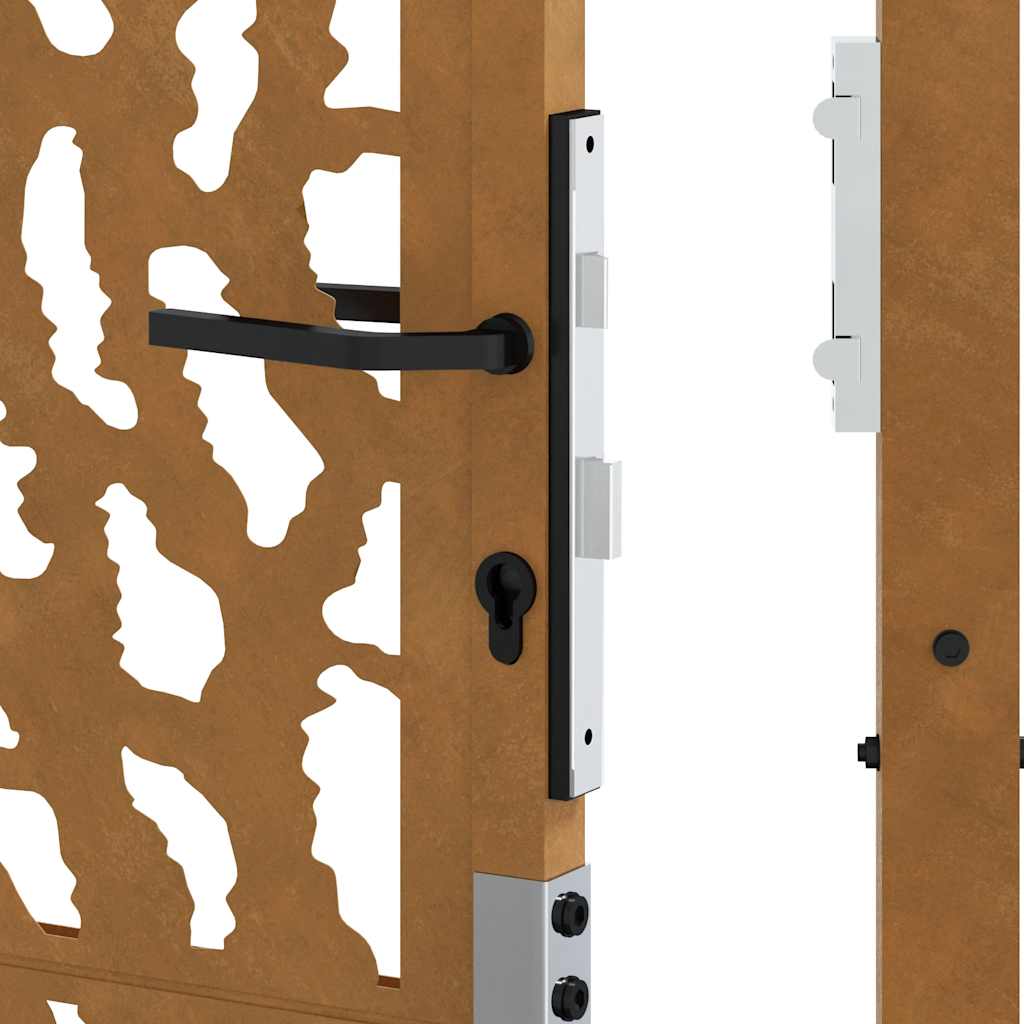 Hageport 100x200 cm værbestandig stålspordesign