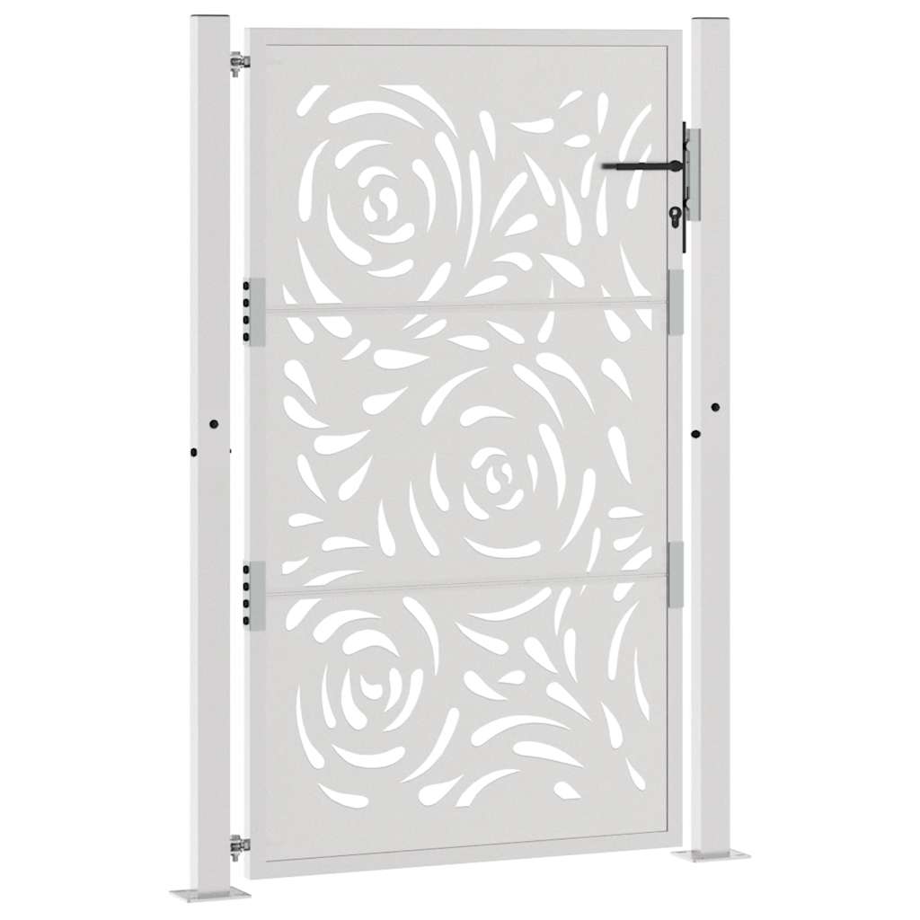 Hageport 100x150 cm værbestandig stål flammedesign
