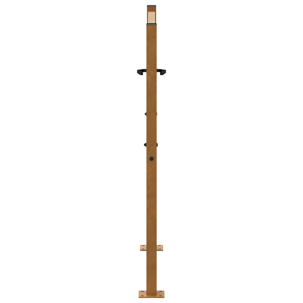 Hageport 100x100 cm værbestandig stålkorsdesign