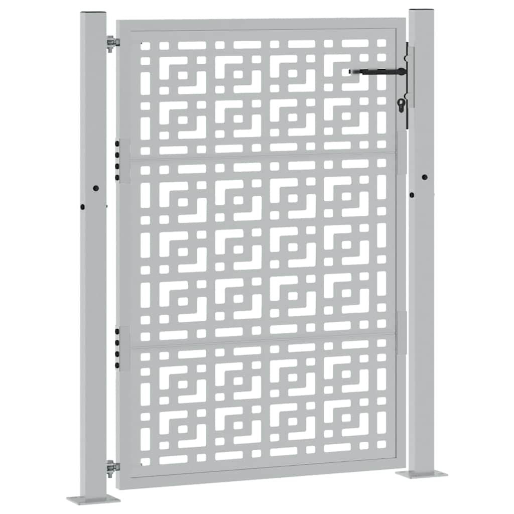 Hageport 100x125 cm værbestandig stålkorsdesign
