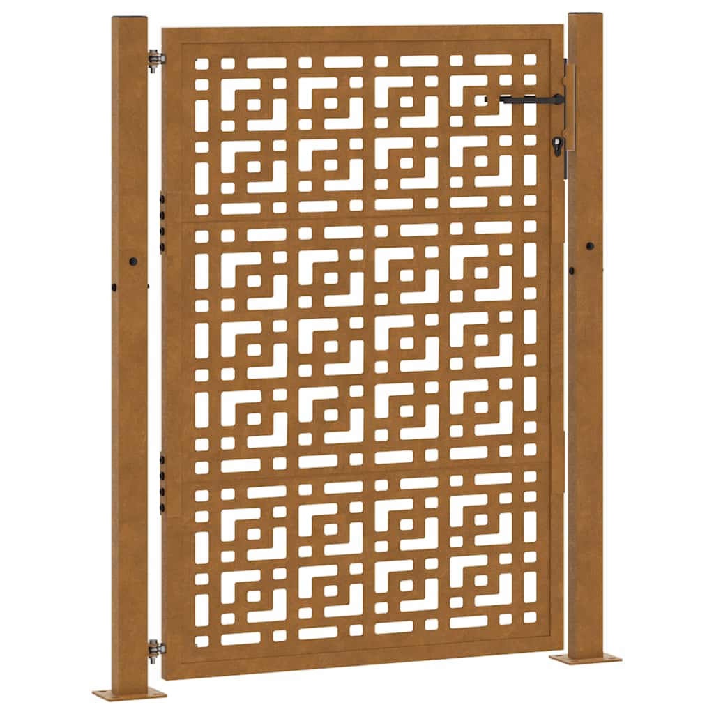 Hageport 100x150 cm værbestandig stålkorsdesign