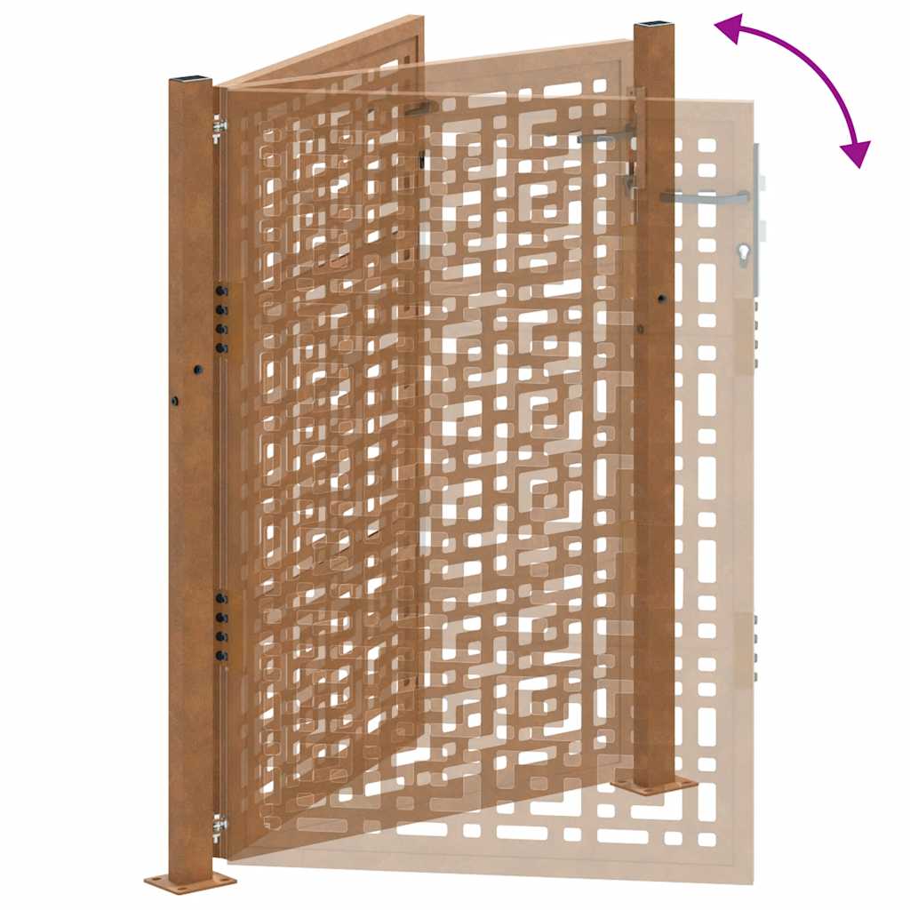 Hageport 100x150 cm værbestandig stålkorsdesign