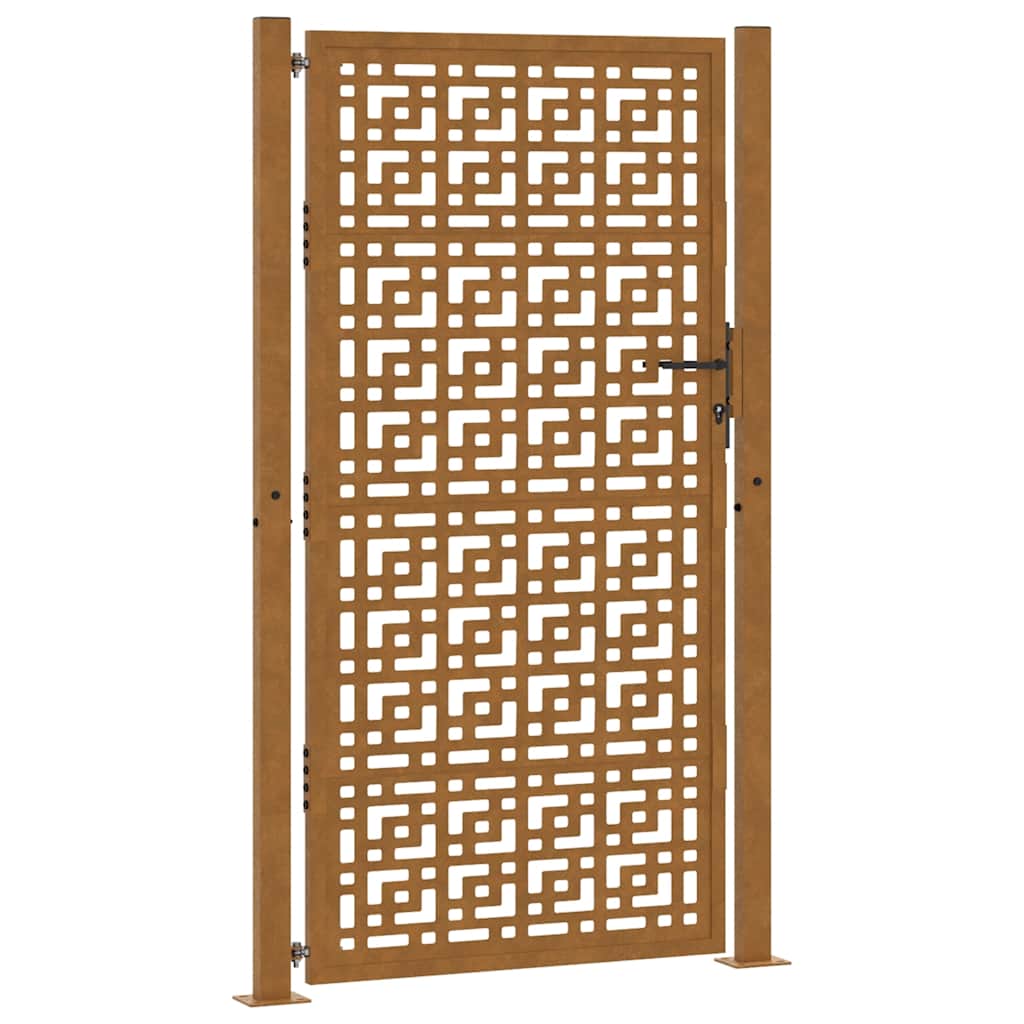 Hageport 100x175 cm værbestandig stålkorsdesign