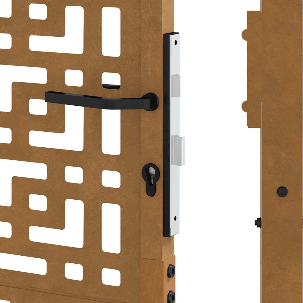 Hageport 100x200 cm værbestandig stålkorsdesign