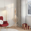 Juletre i tre til dekorasjon 150 cm heltre furu