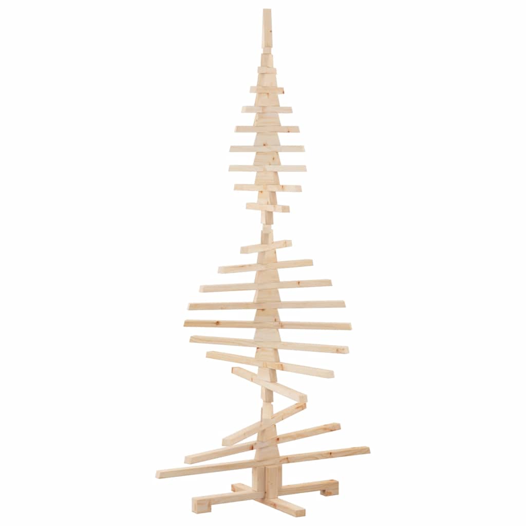 Juletre av tre til pynt 180 cm heltre furu