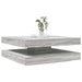 Salongbord 360-graders roterbart grå sonoma 90x90x34,5 cm