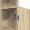 Baderomsskap med rulleholder sonoma eik 20,5x22x90 cm