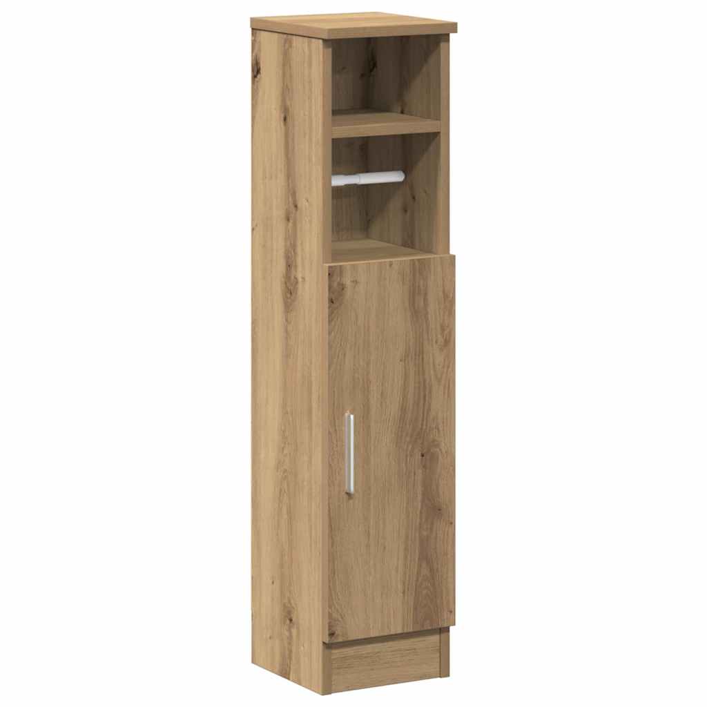 Baderomsskap med rulleholder artisan eik 20,5x22x90 cm