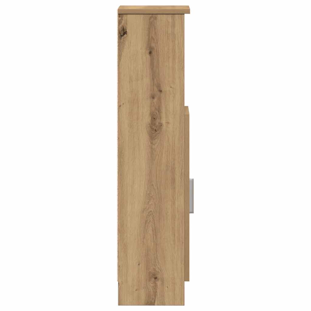 Baderomsskap med rulleholder artisan eik 20,5x22x90 cm