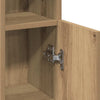 Baderomsskap med rulleholder artisan eik 20,5x22x90 cm