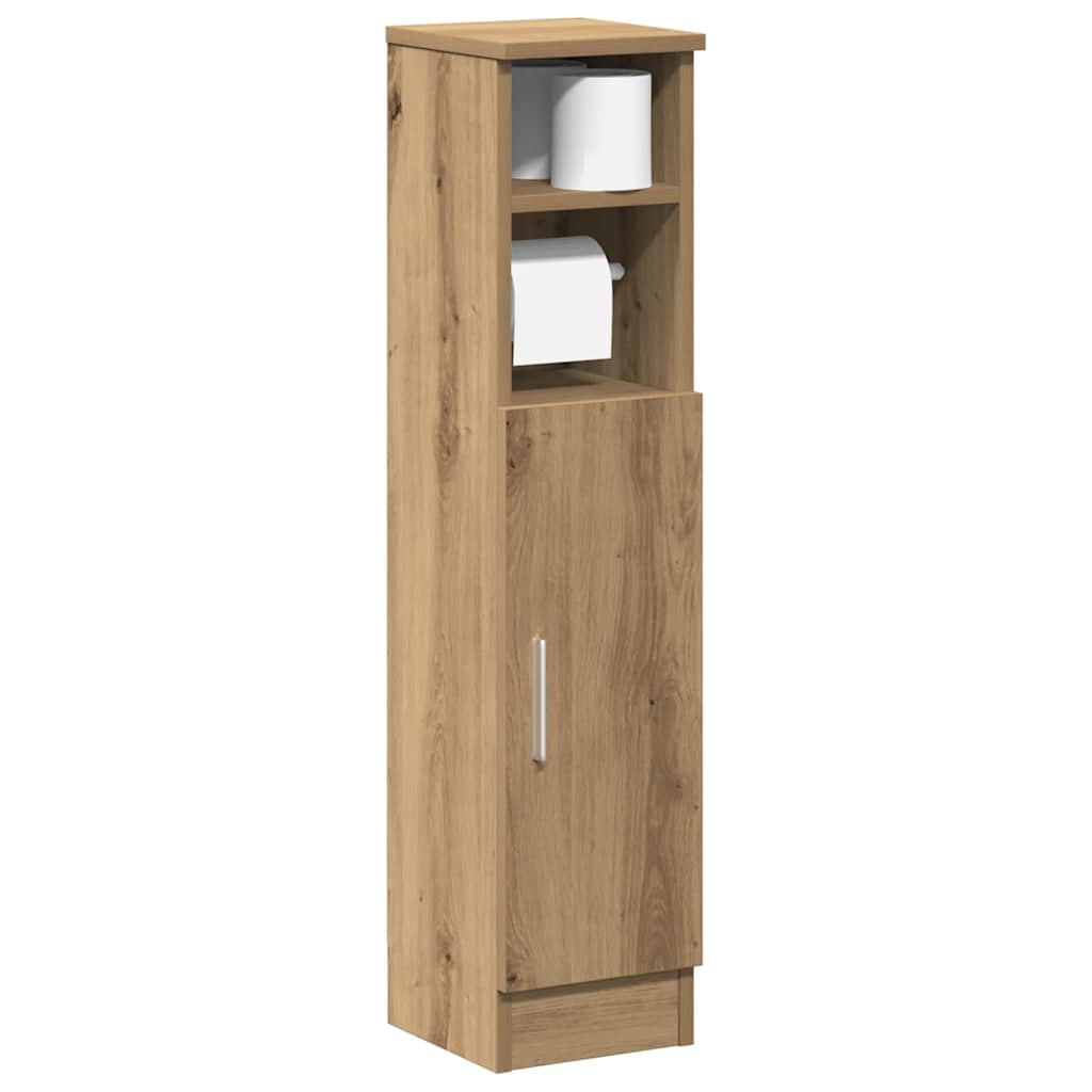 Baderomsskap med rulleholder artisan eik 20,5x22x90 cm