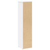 Baderomsskap med rulleholder hvit 20,5x20x90 cm