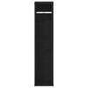 Baderomsskap med rulleholder svart 20,5x20x90 cm