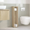 Baderomsskap med rulleholder sonoma eik 20,5x20x90 cm