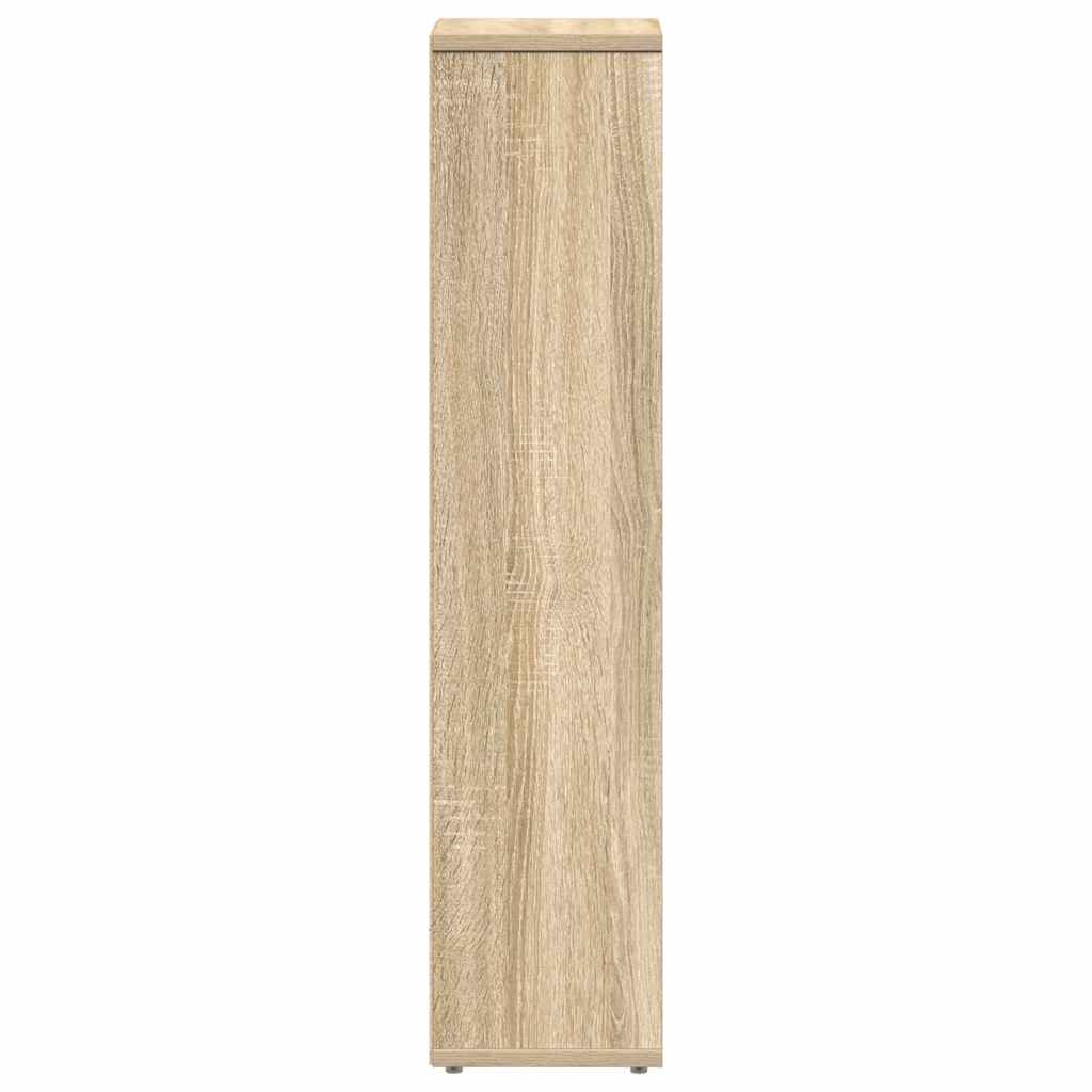 Baderomsskap med rulleholder sonoma eik 20,5x20x90 cm