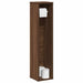 Baderomsskap med rulleholder brun eik 20,5x20x90 cm