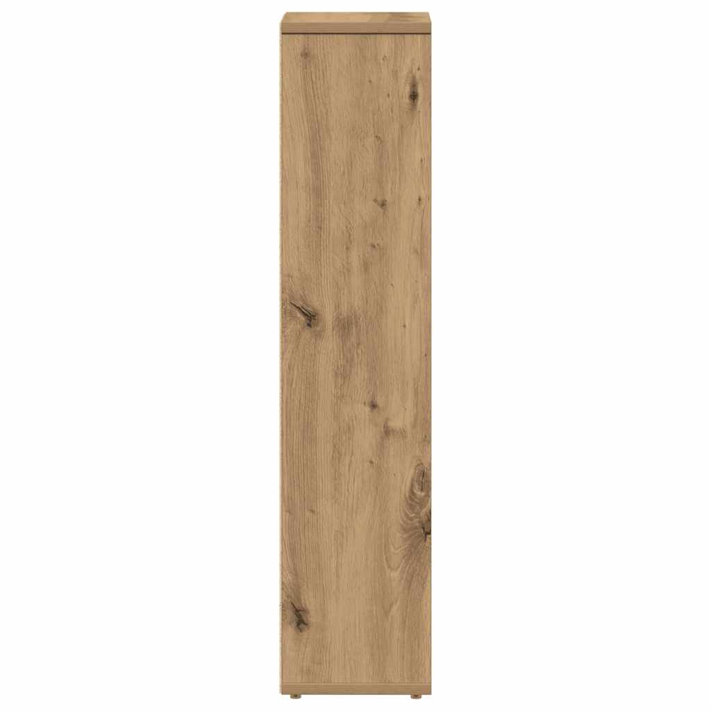 Baderomsskap med rulleholder artisan eik 20,5x20x90 cm