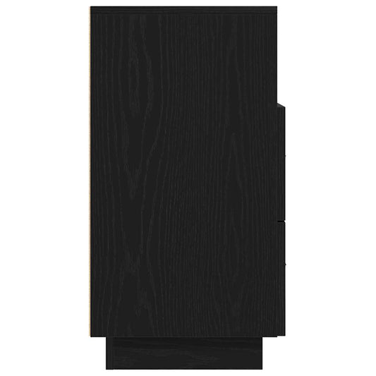 Nattbord 2 stk med 2 skuffer svart 36x36x68 cm