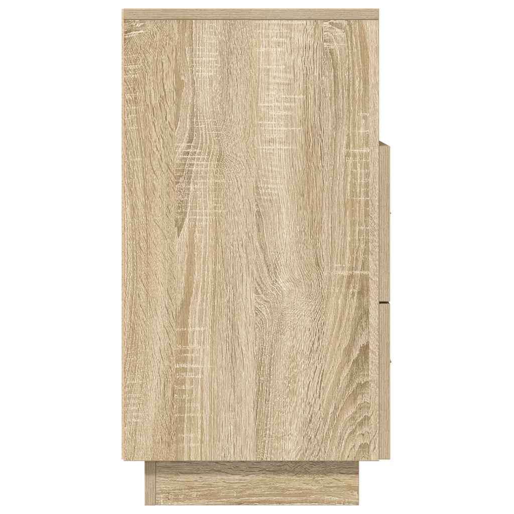 Nattbord med 2 skuffer sonoma eik 36x36x68 cm