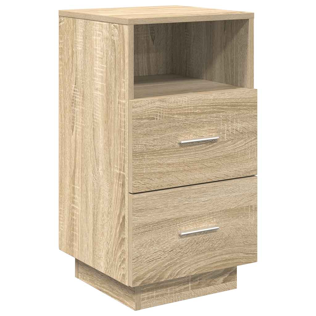 Nattbord 2 stk med 2 skuffer sonoma eik 36x36x68 cm vidaXL