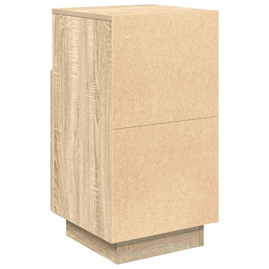 Nattbord 2 stk med 2 skuffer sonoma eik 36x36x68 cm vidaXL