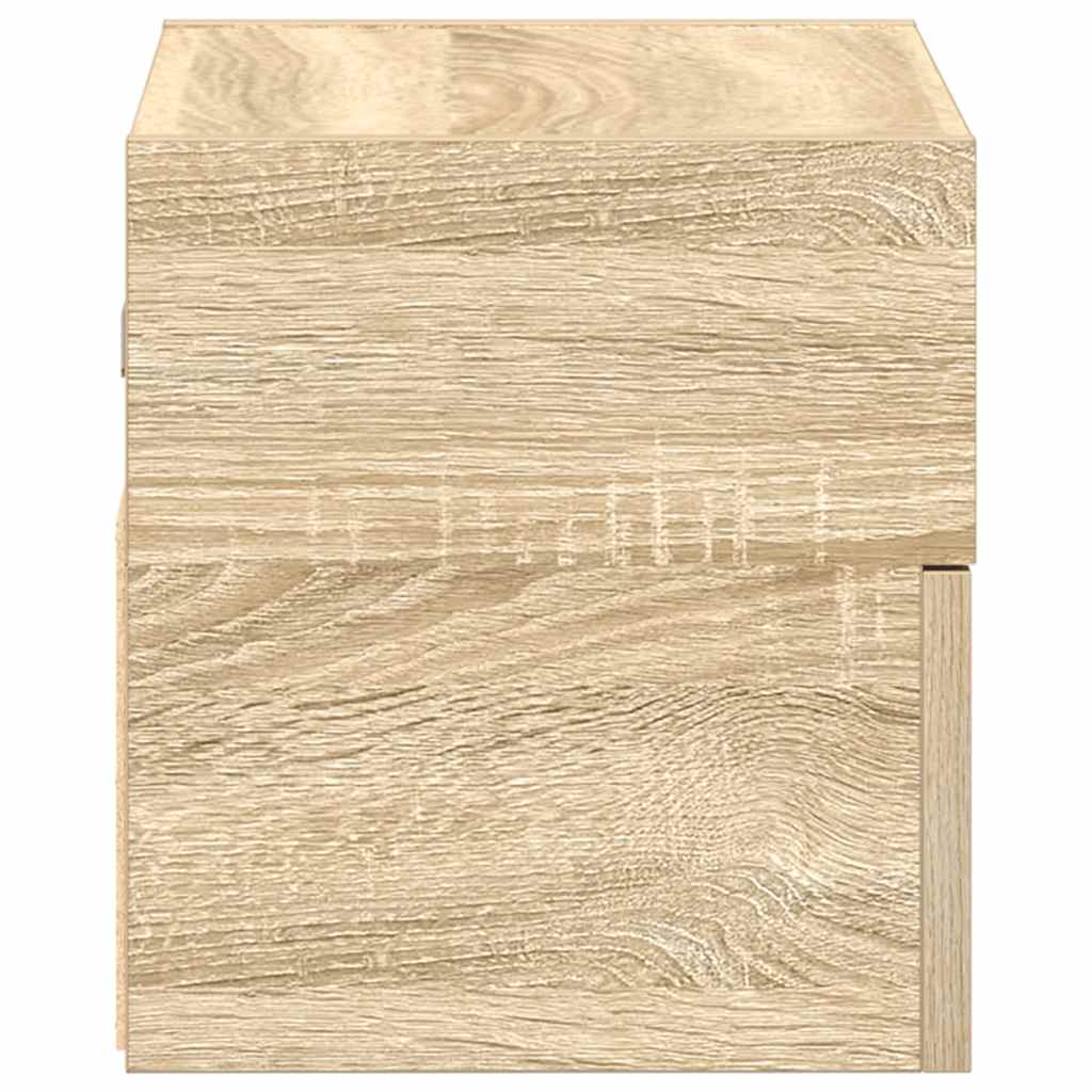 Veggmontert nattbord sonoma eik 45x26x28,5 cm