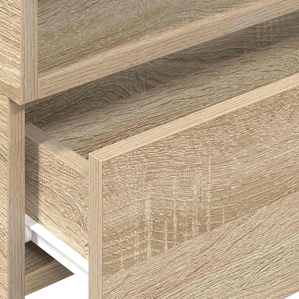 Veggmontert nattbord sonoma eik 45x26x28,5 cm