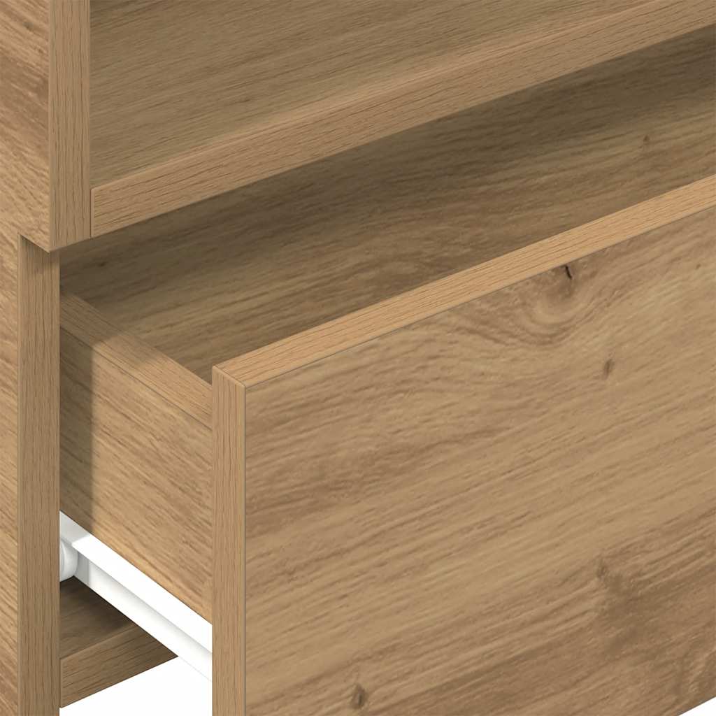 Veggmonterte nattbord 2 stk artisan eik 45x26x28,5 cm