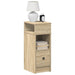 Nattbord 2 stk med skuff sonoma eik 25x31x66 cm
