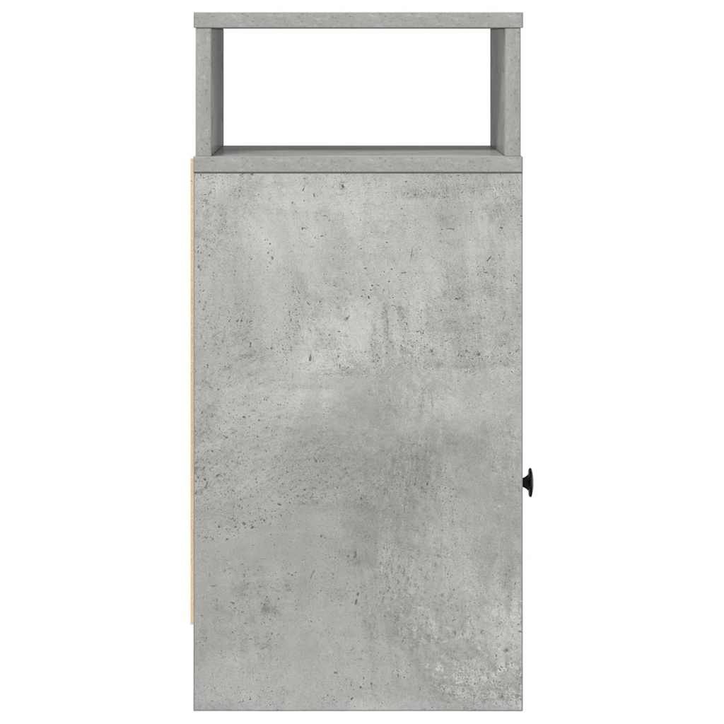 Nattbord 2 stk med skuff betonggrå 25x31x66 cm vidaXL