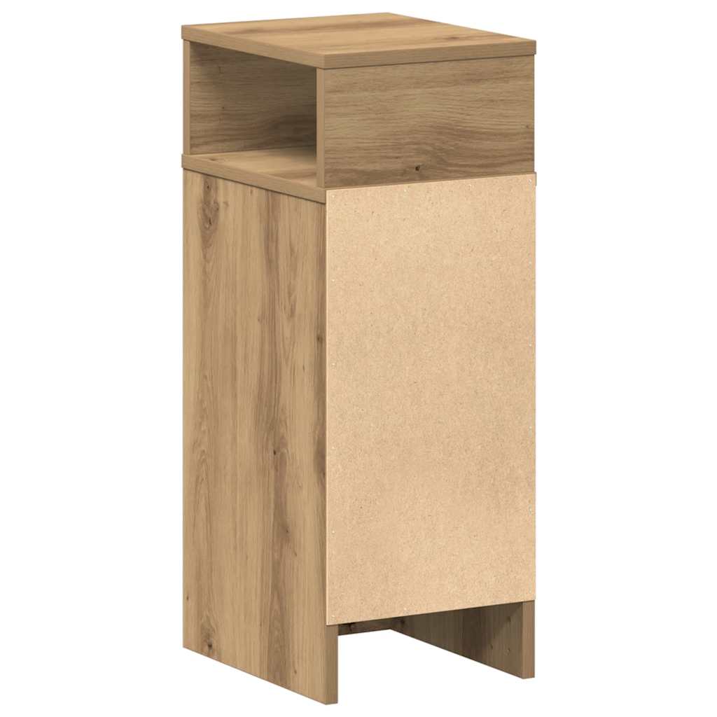 Nattbord 2 stk med skuff artisan eik 25x31x66 cm vidaXL