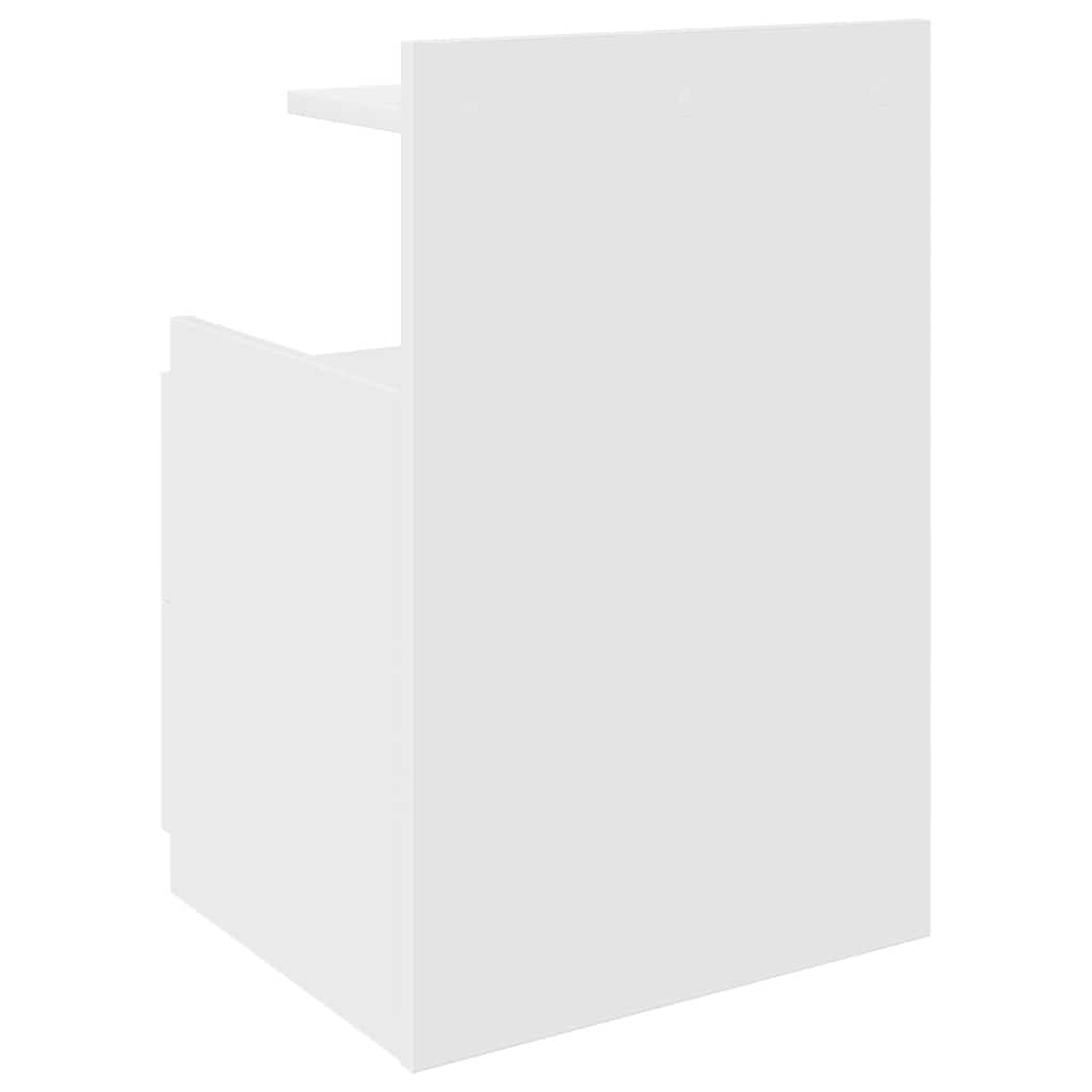 Nattbord 2 stk med 2 skuffer hvit 40x36,5x62 cm