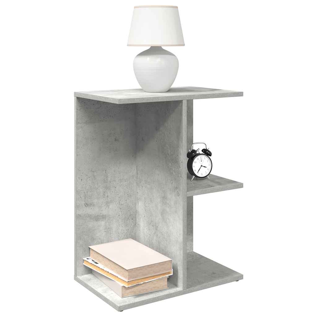 Nattbord 2 stk betonggrå 46,5x29x61 cm konstruert tre