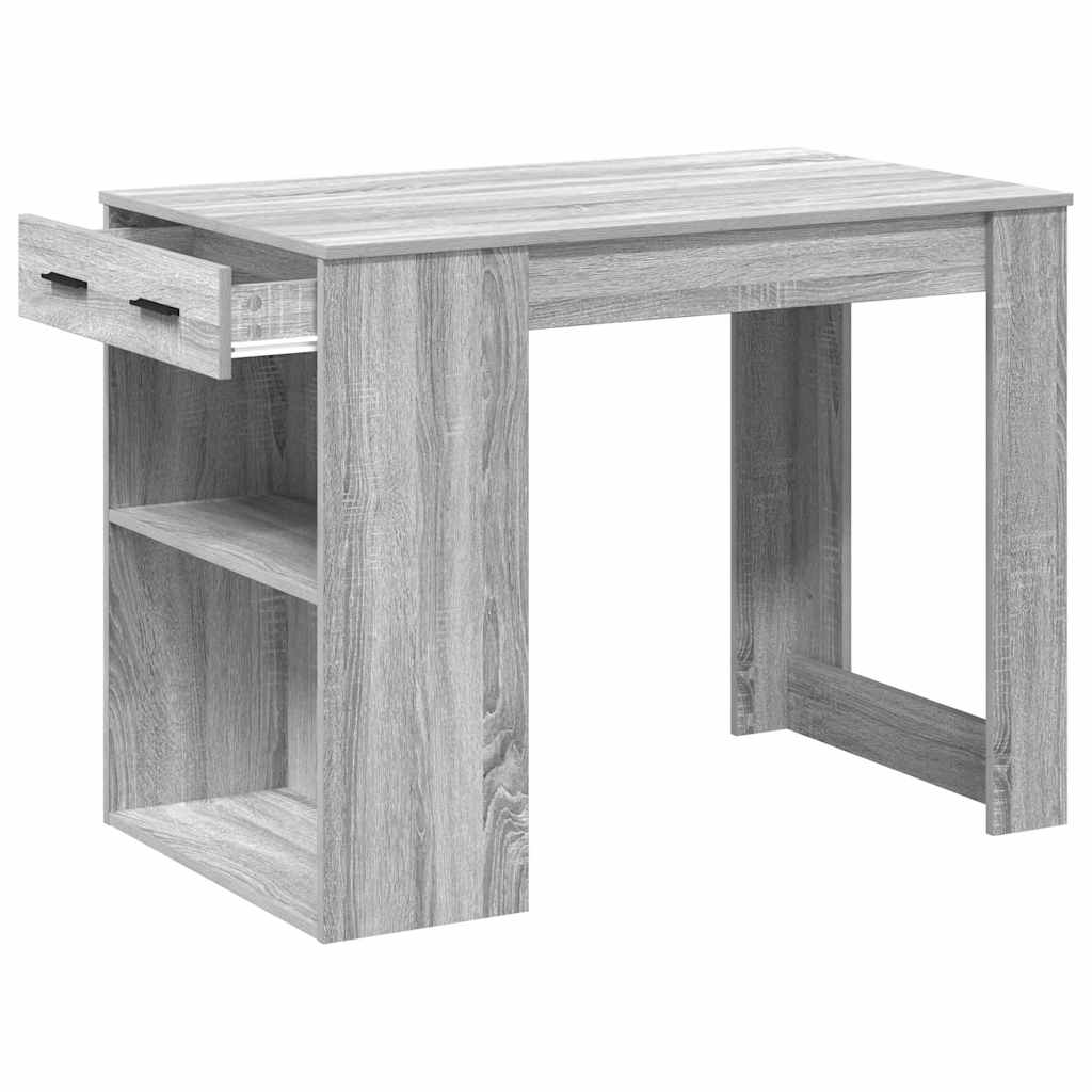 Skrivebord med skuff og hylle 102x62x77,5 cm konstruert tre
