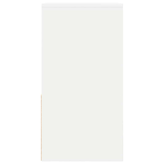 Nattbord med skuff 2 stk hvit 35x34x66,5 cm