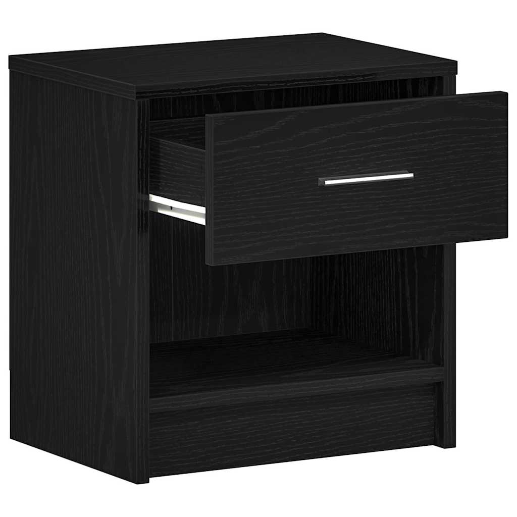 Nattbord 2 stk med skuff svart 39x28x41 cm vidaXL