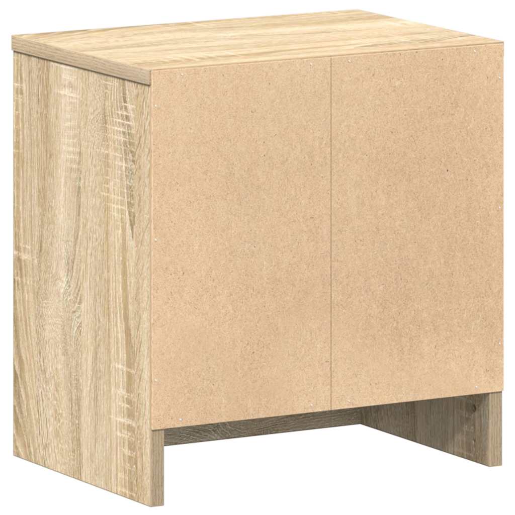 Nattbord med skuff sonoma eik 39x28x41 cm vidaXL