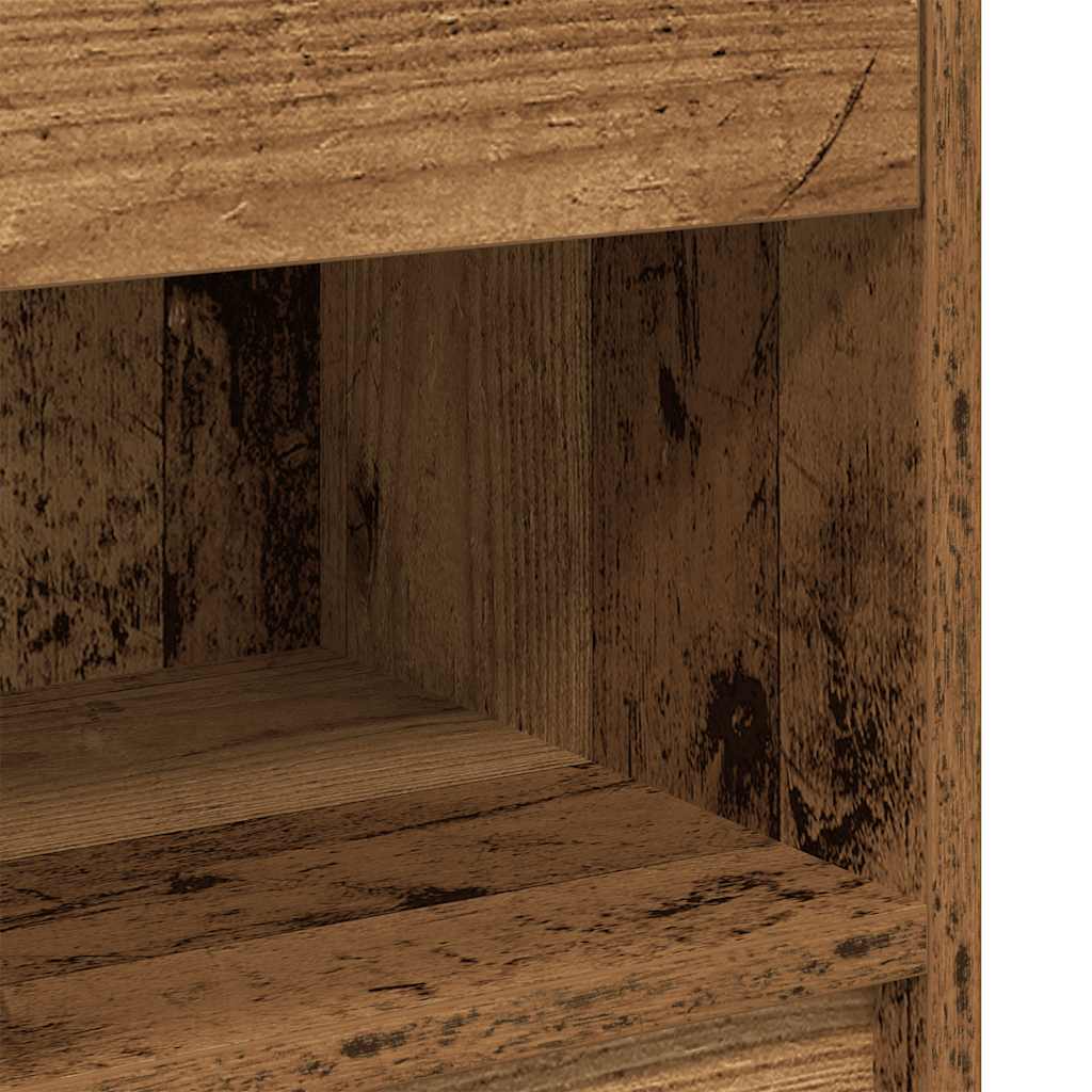 Nattbord 2 stk med skuff gammelt tre 39x28x41 cm vidaXL