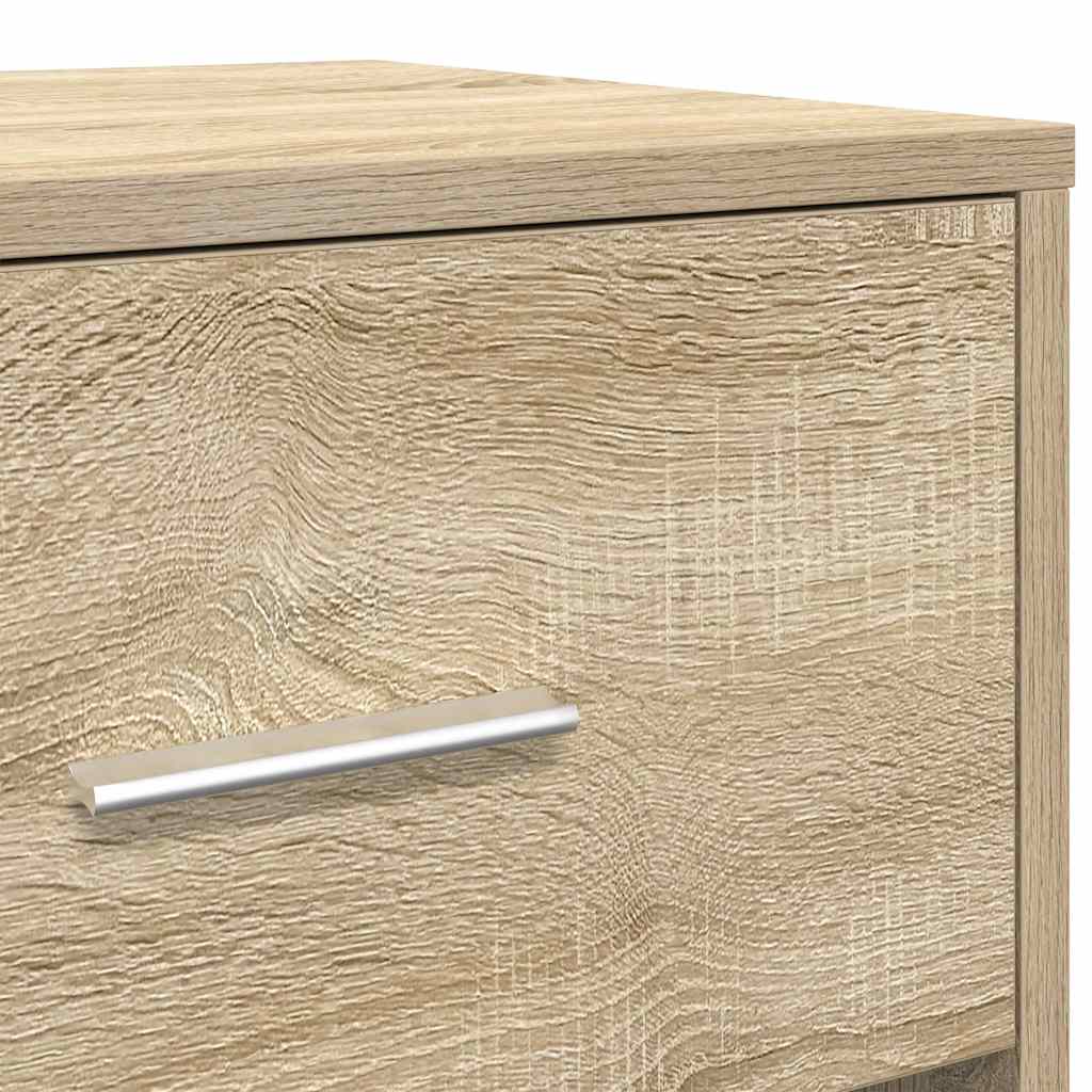Nattbord 2 stk med skuff sonoma eik 40x34x50 cm